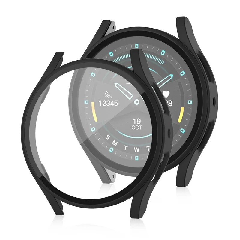 Auffallend Modisch Samsung Galaxy Watch 7 44mm Hülle mit Displayschutz in Glas und Plastik