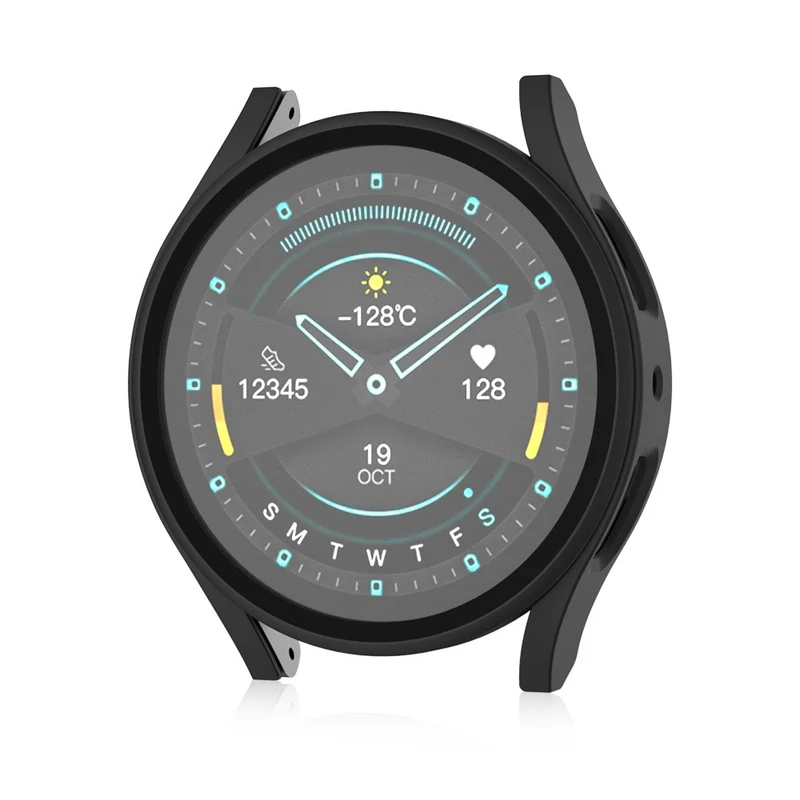 Auffallend Modisch Samsung Galaxy Watch 7 44mm Hülle mit Displayschutz in Glas und Plastik
