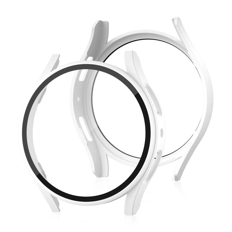 Auffallend Modisch Samsung Galaxy Watch 7 44mm Hülle mit Displayschutz in Glas und Plastik