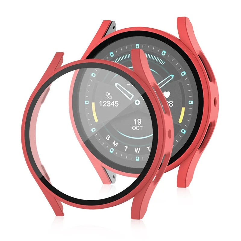 Auffallend Modisch Samsung Galaxy Watch 7 44mm Hülle mit Displayschutz in Glas und Plastik