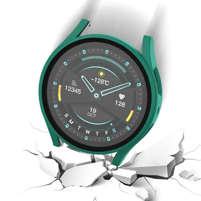 Auffallend Modisch Samsung Galaxy Watch 7 44mm Hülle mit Displayschutz in Glas und Plastik