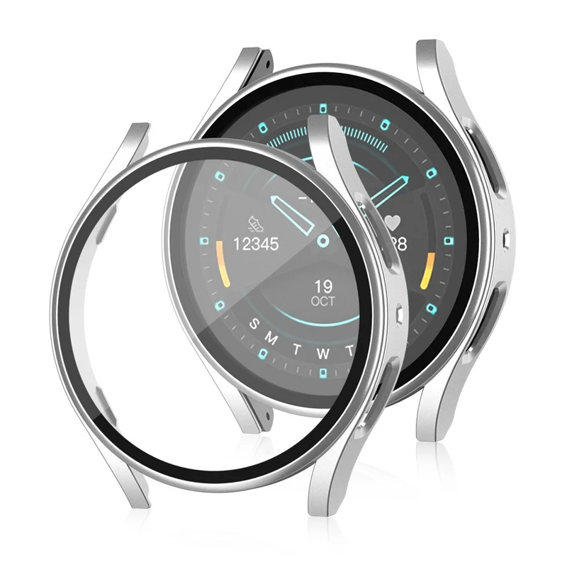 Auffallend Modisch Samsung Galaxy Watch 7 44mm Hülle mit Displayschutz in Glas und Plastik