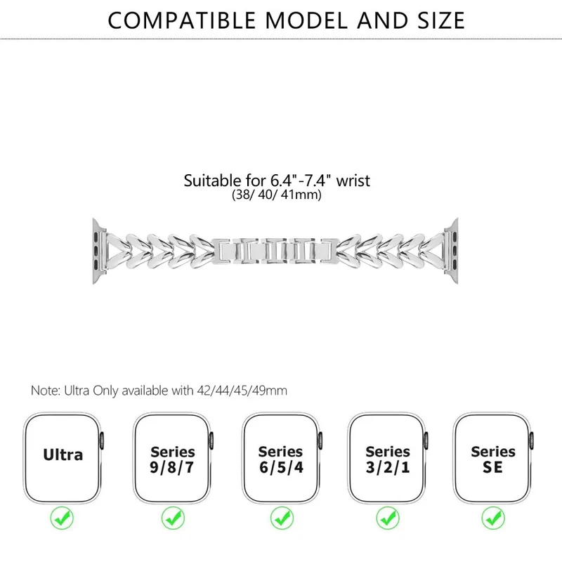 Absolut Fantastisch Apple Smartwatch Metall Universell Armband