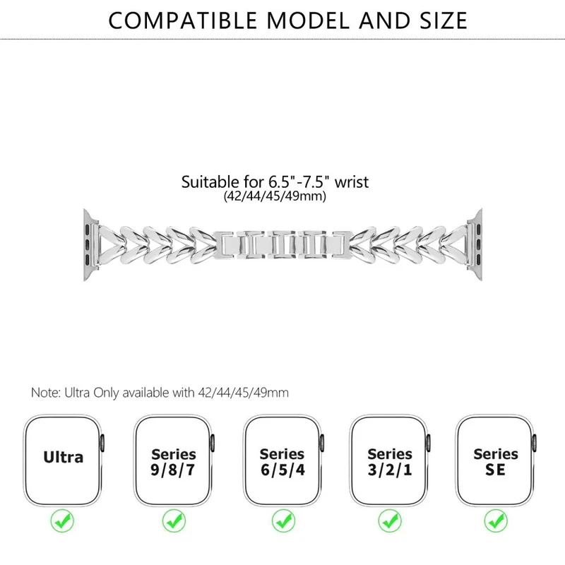 Sehr Modisch Apple Smartwatch Metall Universell Armband