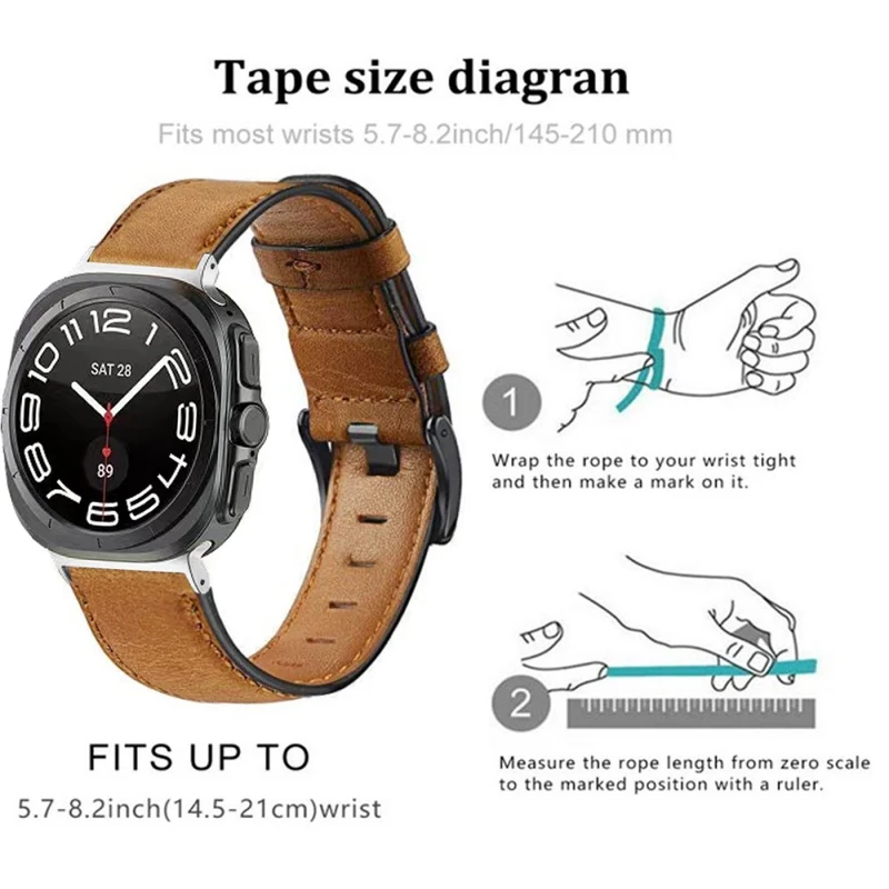 Absolut Langlebig Samsung Galaxy Watch Ultra 47mm Kunstleder Armband