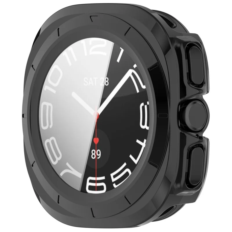 Dauerhaft Samsung Galaxy Watch Ultra 47mm Hülle mit Displayschutz in Glas und Plastik