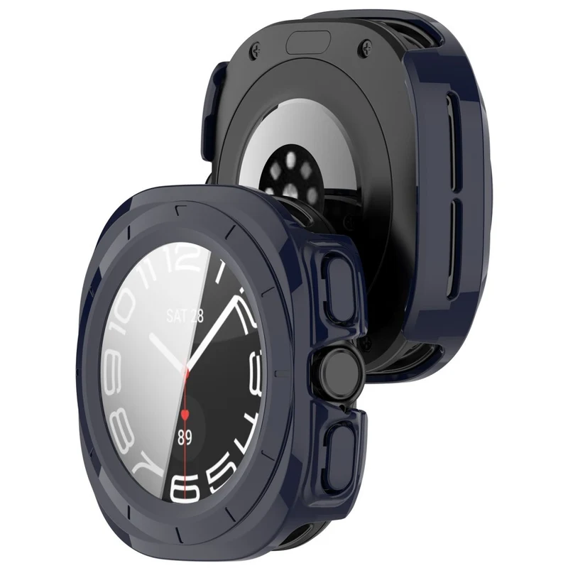 Dauerhaft Samsung Galaxy Watch Ultra 47mm Hülle mit Displayschutz in Glas und Plastik