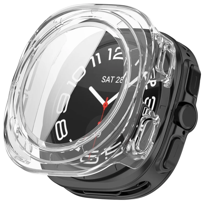 Dauerhaft Samsung Galaxy Watch Ultra 47mm Hülle mit Displayschutz in Glas und Plastik