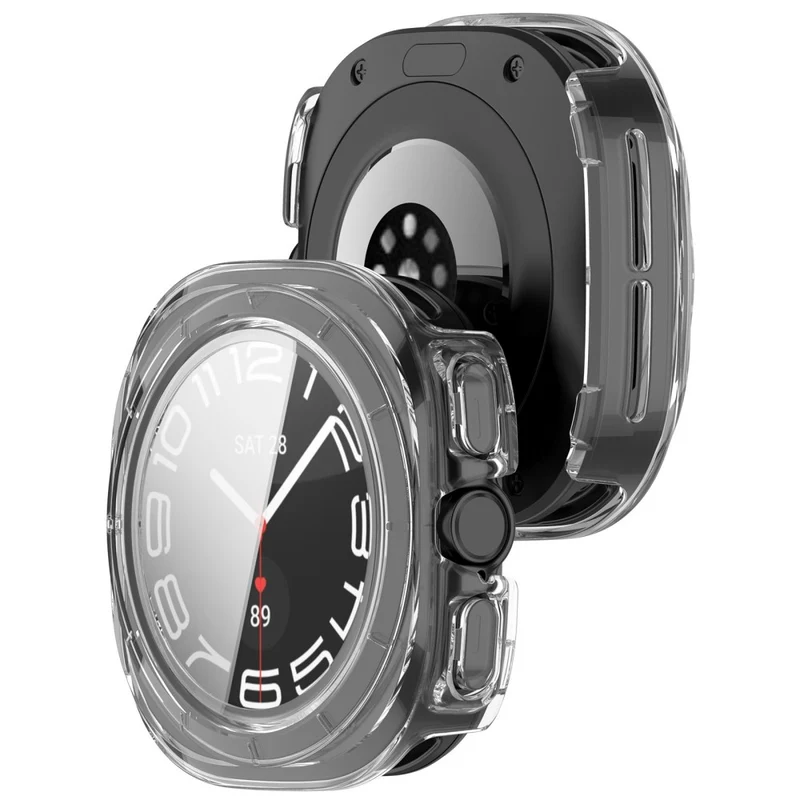 Dauerhaft Samsung Galaxy Watch Ultra 47mm Hülle mit Displayschutz in Glas und Plastik