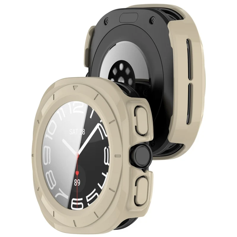 Dauerhaft Samsung Galaxy Watch Ultra 47mm Hülle mit Displayschutz in Glas und Plastik