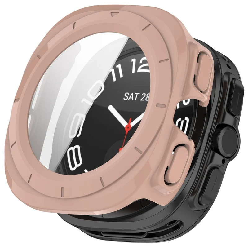 Dauerhaft Samsung Galaxy Watch Ultra 47mm Hülle mit Displayschutz in Glas und Plastik