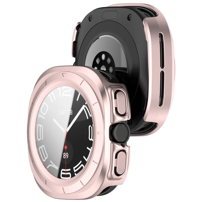 Zäh Samsung Galaxy Watch Ultra 47mm Hülle mit Displayschutz in Glas und Plastik