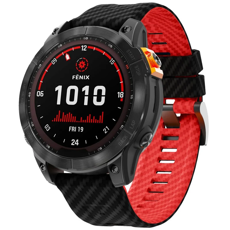 Wirklich Angenehm Garmin Fenix 7X Silikon Armband