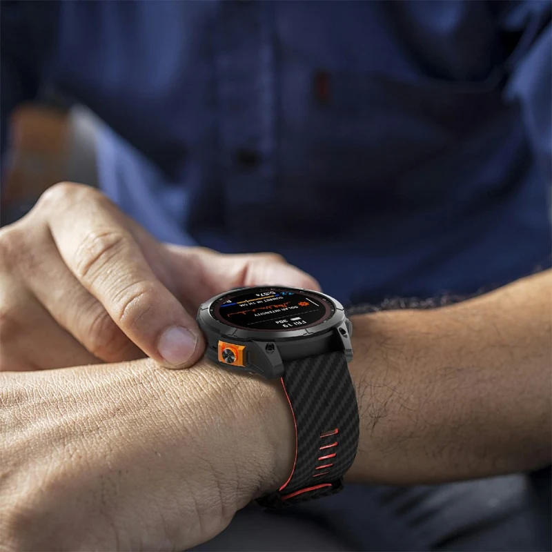 Wirklich Angenehm Garmin Fenix 7X Silikon Armband