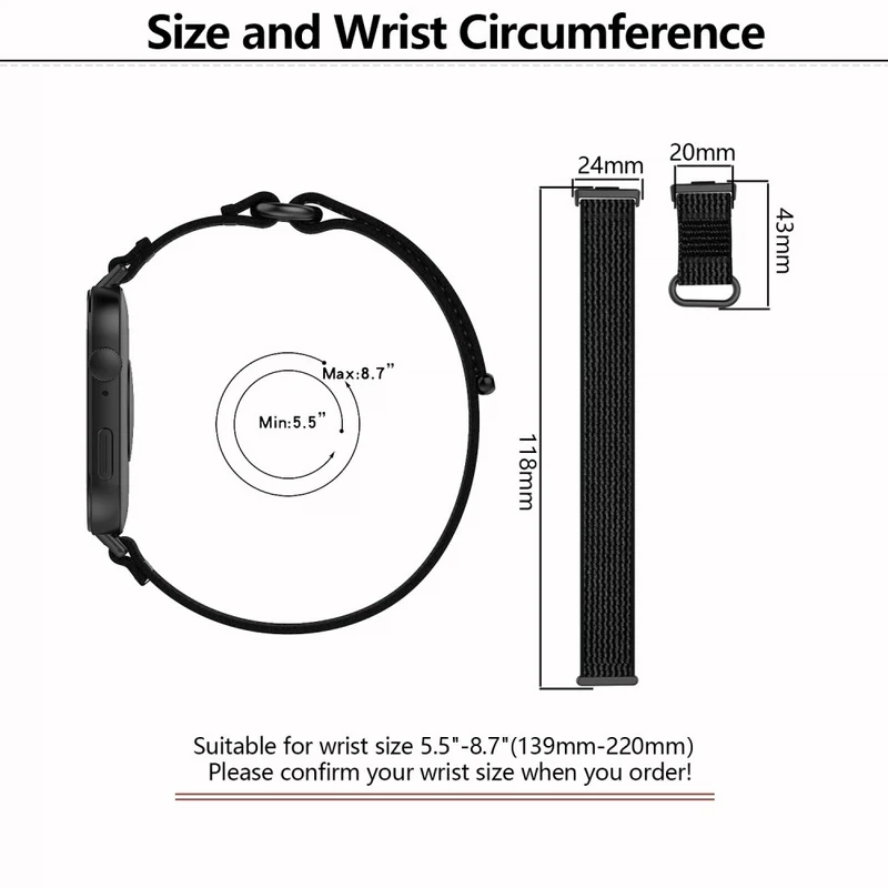 Auffallend Modisch Huawei Watch Fit 3 Nylon Armband