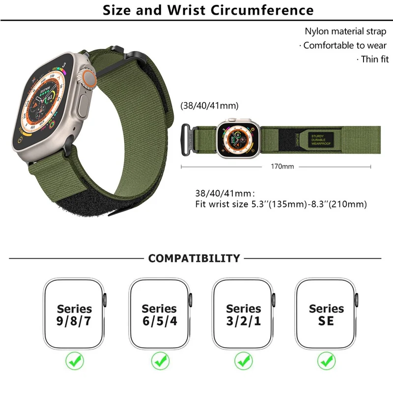 Hervorragend Apple Smartwatch Nylon Universell Armband