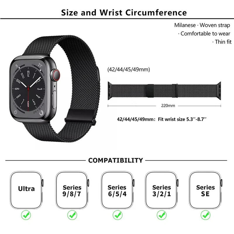 Unglaublich Süß Apple Smartwatch Metall Universell Armband
