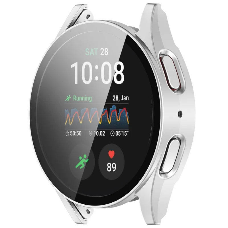 Super Modisch Samsung Galaxy Watch 7 40mm Hülle mit Displayschutz in Glas und Plastik