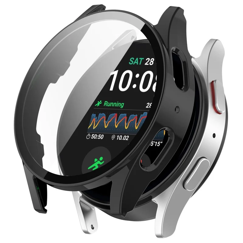 Unglaublich Gut Samsung Galaxy Watch 7 44mm Hülle mit Displayschutz in Glas und Plastik