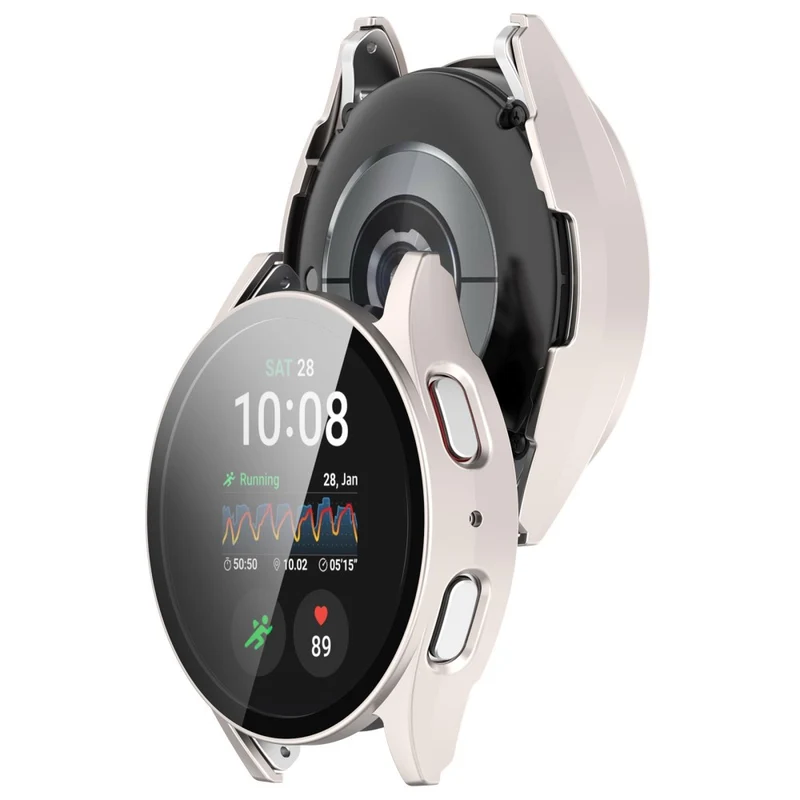 Hart Samsung Galaxy Watch 7 44mm Hülle mit Displayschutz in Glas und Plastik