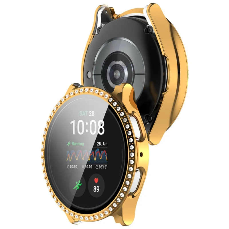 Super Stylisch Samsung Galaxy Watch 7 40mm Hülle mit Displayschutz in Glas und Plastik