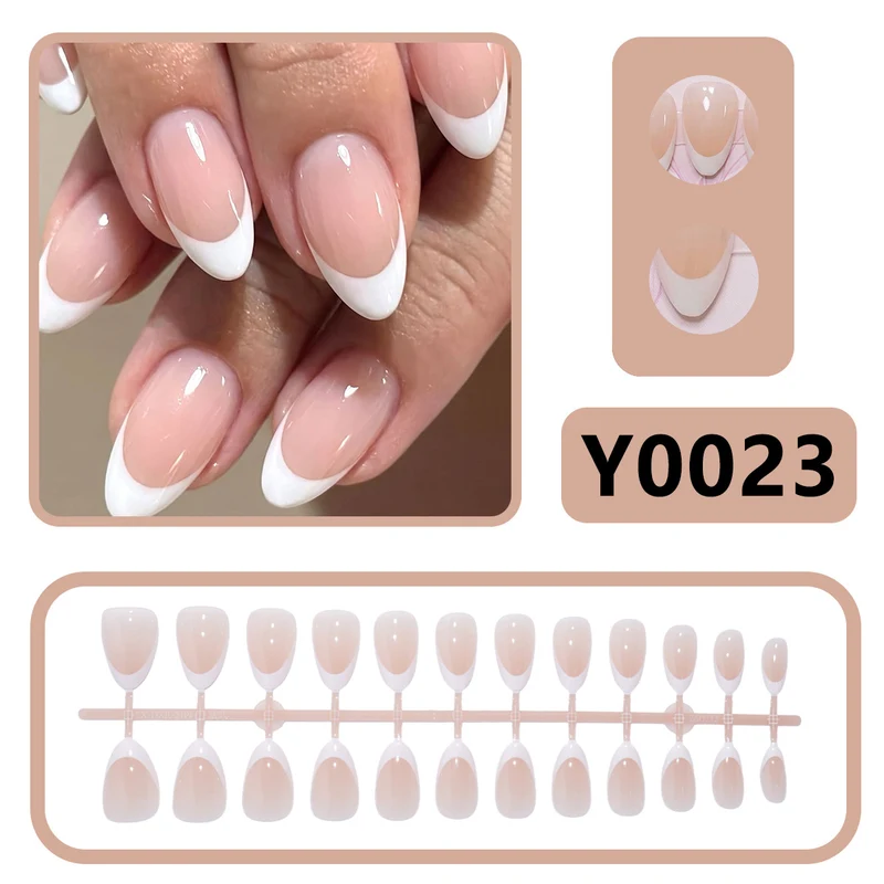 Premium French Tip Press-On Nägel