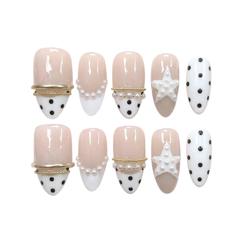 Premium Dekorative Press-On Nagelset