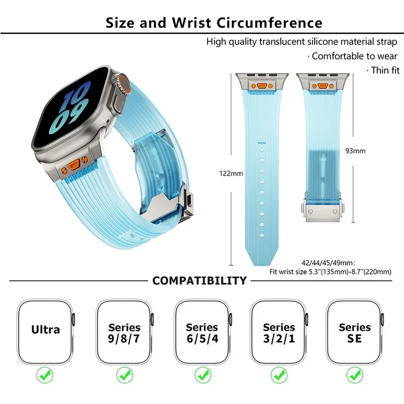 Bequem Apple Smartwatch Silikon Universell Armband