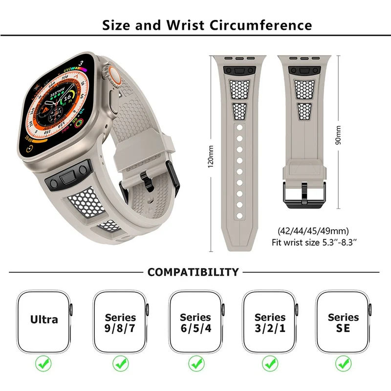 Richtig Gemütlich Apple Smartwatch Silikon Universell Armband