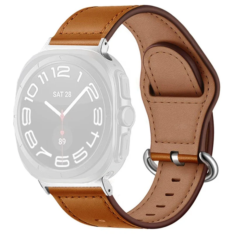 Sehr Angenehm Samsung Galaxy Watch Ultra 47mm Echtes Leder Armband