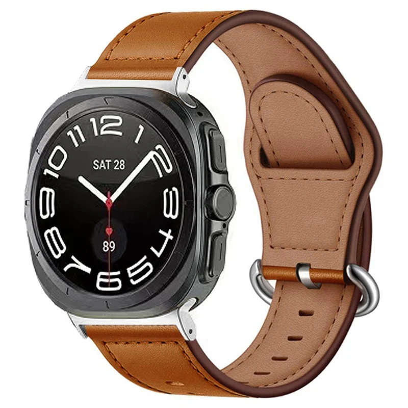 Sehr Angenehm Samsung Galaxy Watch Ultra 47mm Echtes Leder Armband