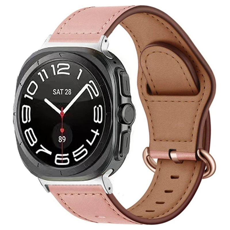 Sehr Angenehm Samsung Galaxy Watch Ultra 47mm Echtes Leder Armband
