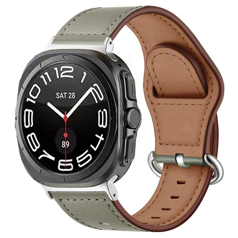 Sehr Angenehm Samsung Galaxy Watch Ultra 47mm Echtes Leder Armband