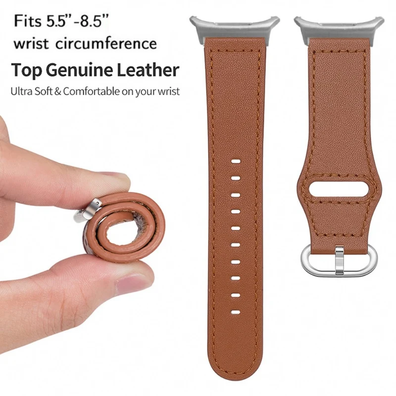 Sehr Angenehm Samsung Galaxy Watch Ultra 47mm Echtes Leder Armband
