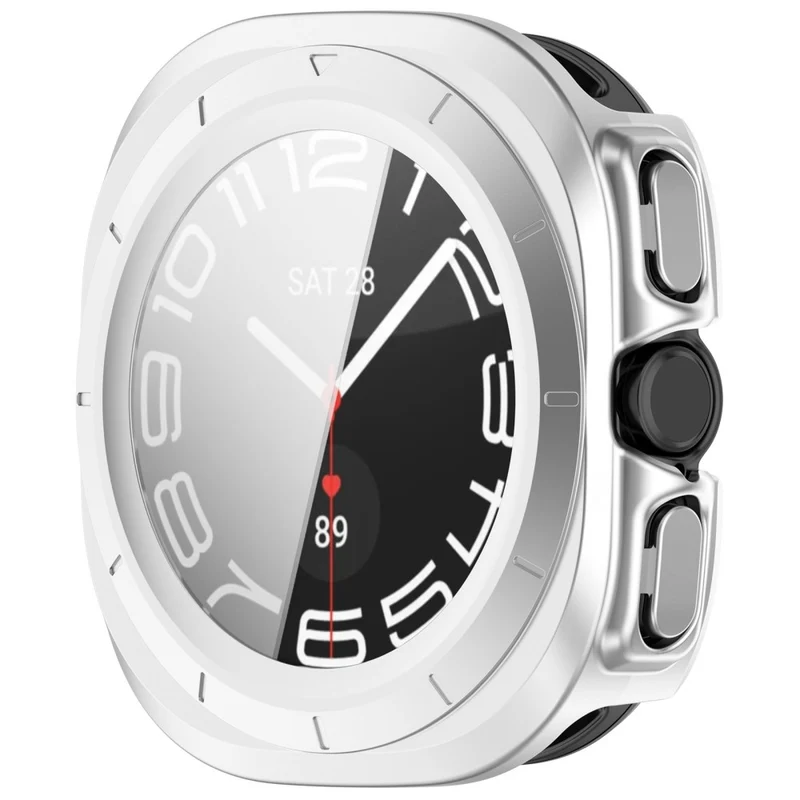 Hart Samsung Galaxy Watch Ultra 47mm Hülle mit Displayschutz in Glas und Plastik