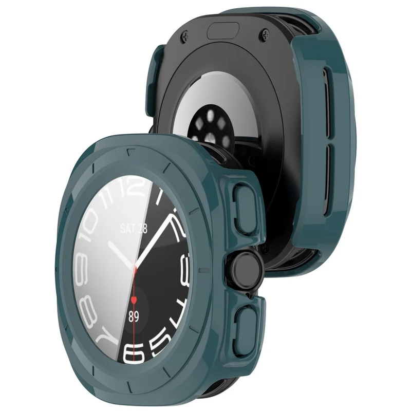 Hart Samsung Galaxy Watch Ultra 47mm Hülle mit Displayschutz in Glas und Plastik