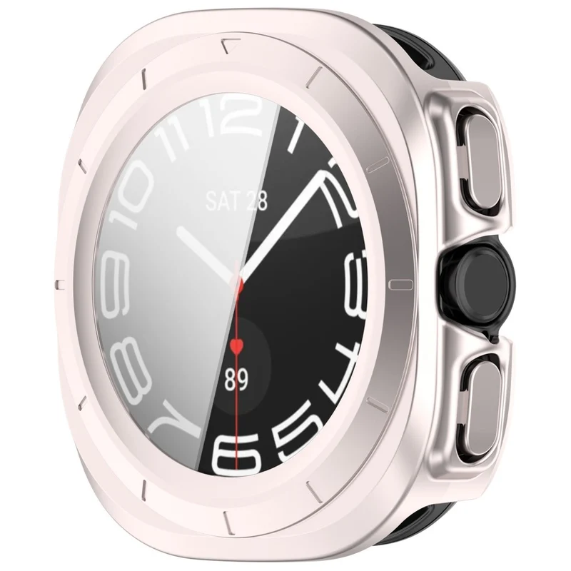 Hart Samsung Galaxy Watch Ultra 47mm Hülle mit Displayschutz in Glas und Plastik