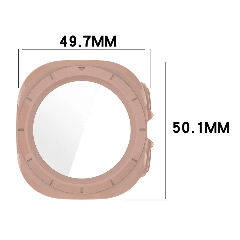 Hart Samsung Galaxy Watch Ultra 47mm Hülle mit Displayschutz in Glas und Plastik