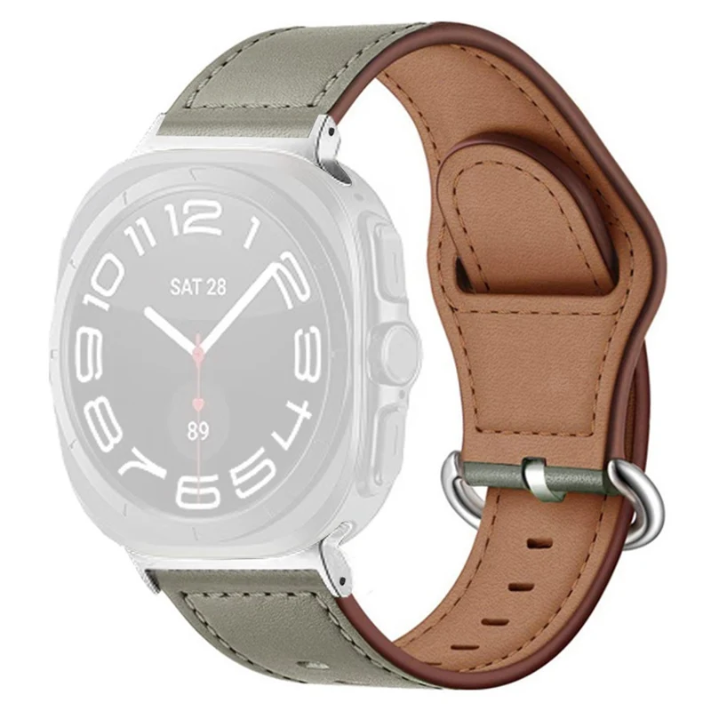 Unglaublich Stark Samsung Galaxy Watch Ultra 47mm Echtes Leder Armband