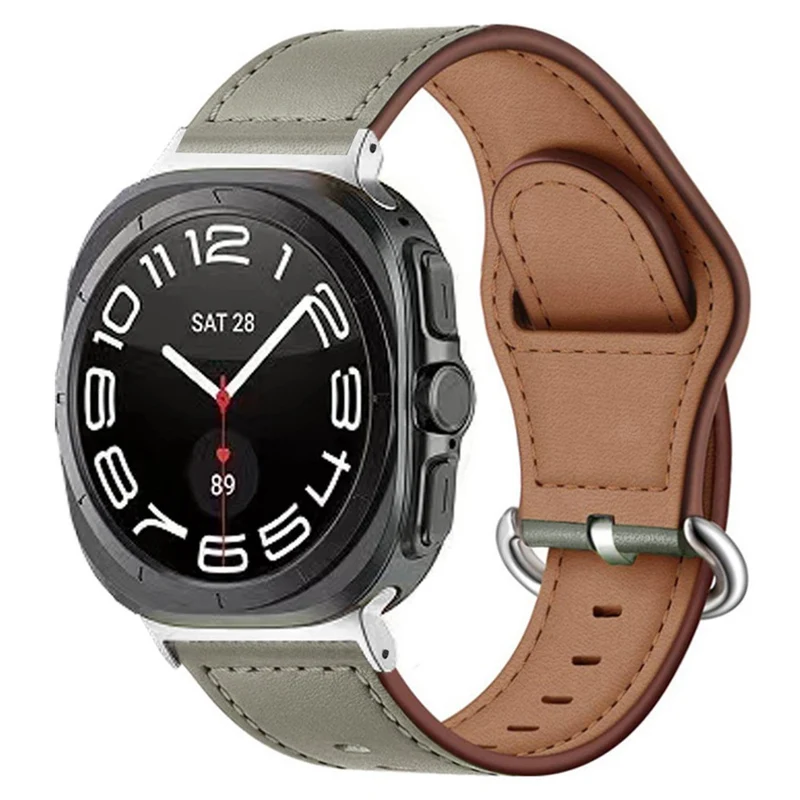 Unglaublich Stark Samsung Galaxy Watch Ultra 47mm Echtes Leder Armband
