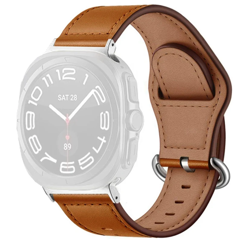 Unglaublich Stark Samsung Galaxy Watch Ultra 47mm Echtes Leder Armband