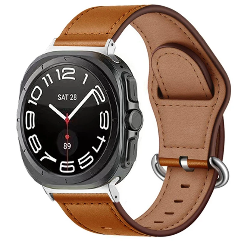 Unglaublich Stark Samsung Galaxy Watch Ultra 47mm Echtes Leder Armband