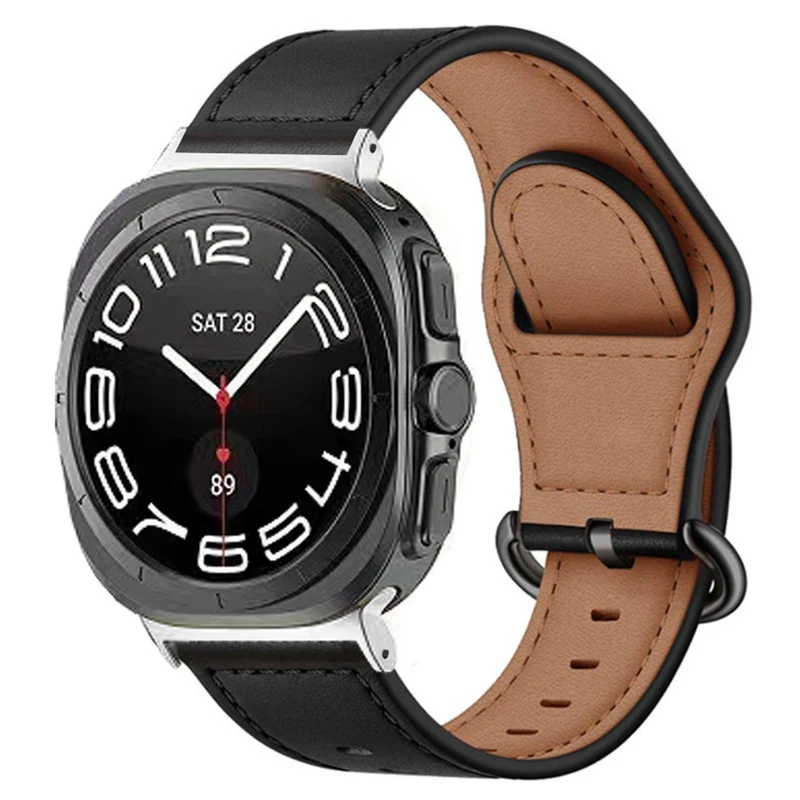 Unglaublich Stark Samsung Galaxy Watch Ultra 47mm Echtes Leder Armband