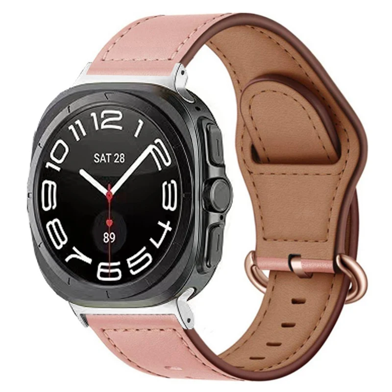 Unglaublich Stark Samsung Galaxy Watch Ultra 47mm Echtes Leder Armband