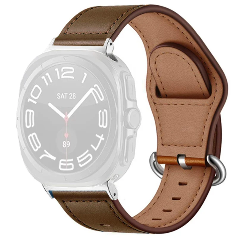 Unglaublich Stark Samsung Galaxy Watch Ultra 47mm Echtes Leder Armband