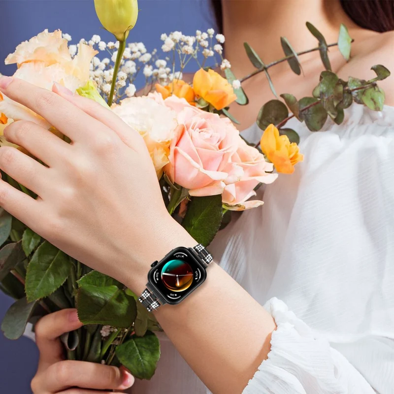 Unglaublich Elegant Huawei Watch Fit 3 Metall Und Strass Armband