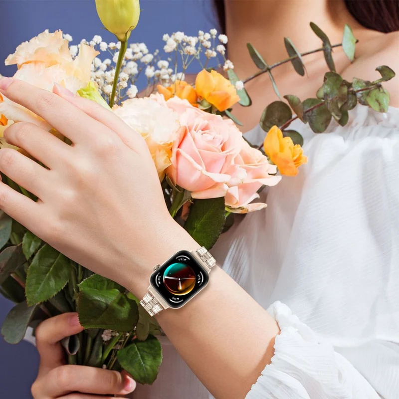 Unglaublich Elegant Huawei Watch Fit 3 Metall Und Strass Armband