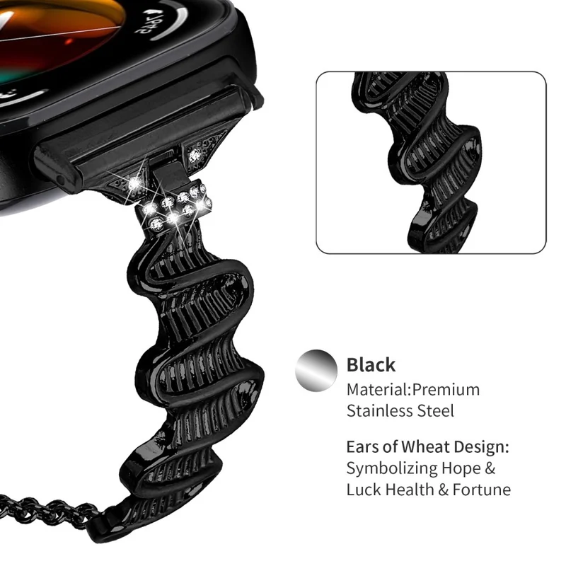 Bemerkenswert Prächtig Huawei Watch Fit 3 Metall Und Strass Armband
