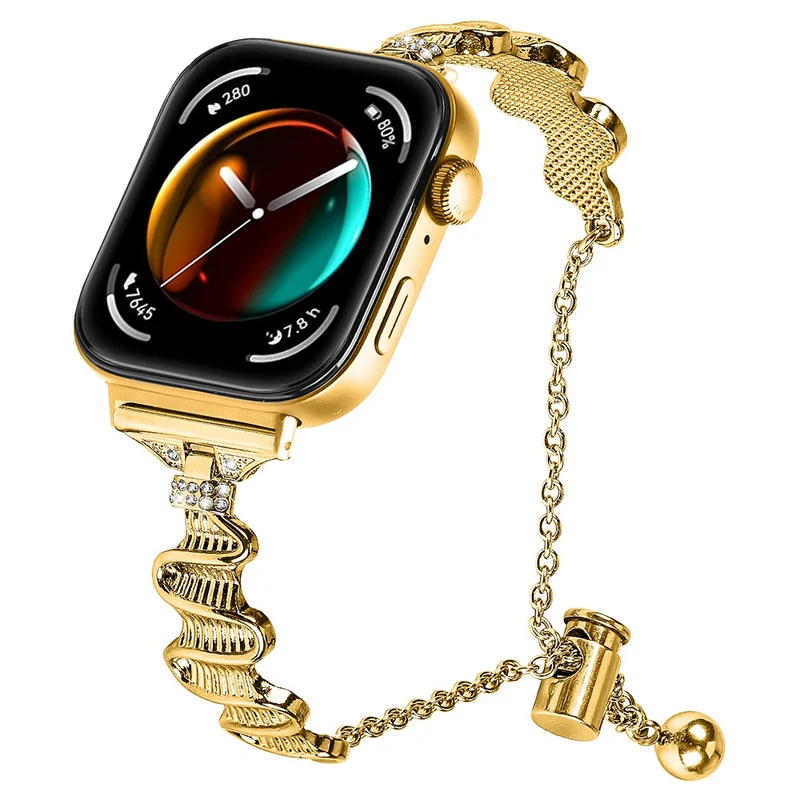 Bemerkenswert Prächtig Huawei Watch Fit 3 Metall Und Strass Armband