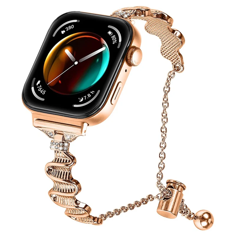 Bemerkenswert Prächtig Huawei Watch Fit 3 Metall Und Strass Armband